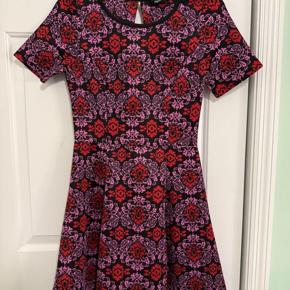 Sequin Hearts‎ Goth Look Flare Dress Juniors Size Medium